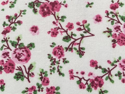 Ramitas de flores rosas — tela 40